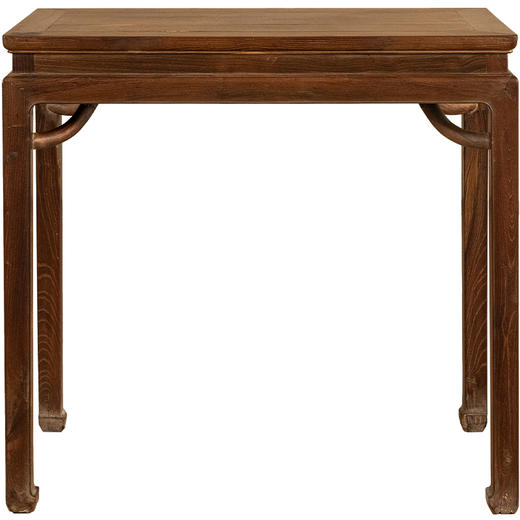 清 柞榛木高束腰霸王枨马蹄腿香案 商品图5