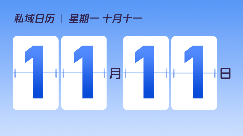 11月11日  |  双十一营销建议