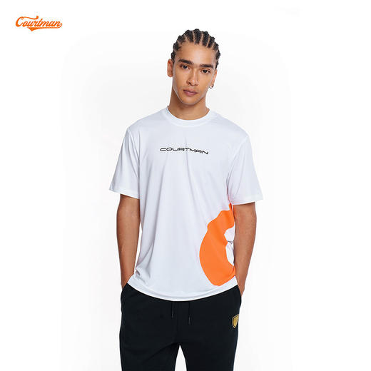 COURTMAN野球帝 侧面星标运动速干透气美式投篮T恤男士短袖上衣 商品图0