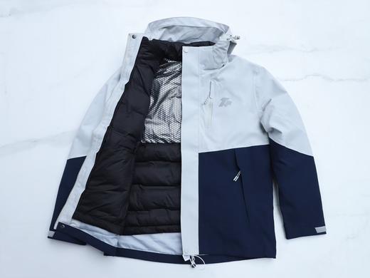 【石墨烯羽绒三合一冲锋衣】可拆卸帽石墨烯羽绒服内胆款冲锋衣上衣03h 商品图1