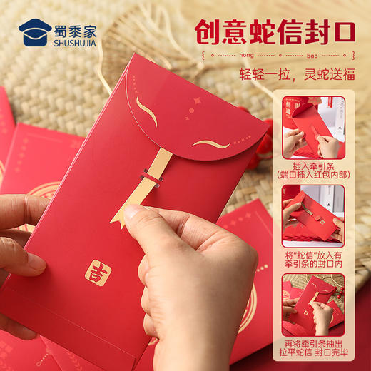 【2025年新年红包】蛇年创意贺岁红包拜年压岁钱包 设计送礼礼品礼物 商品图2