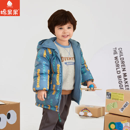 棉果果专柜同款冬季新品男童双面穿羽绒服M412102924549 商品图0