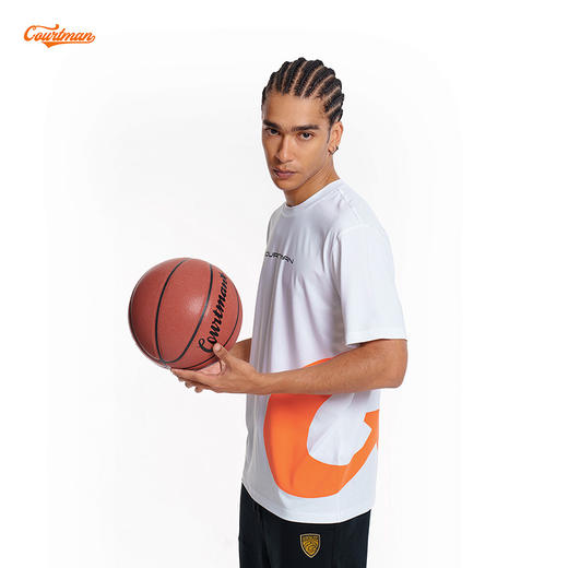 COURTMAN野球帝 侧面星标运动速干透气美式投篮T恤男士短袖上衣 商品图1