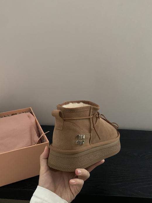 【女款】河南桑坡雪地靴 miu蝴蝶结新款羊毛雪地靴 35-40码 商品图3
