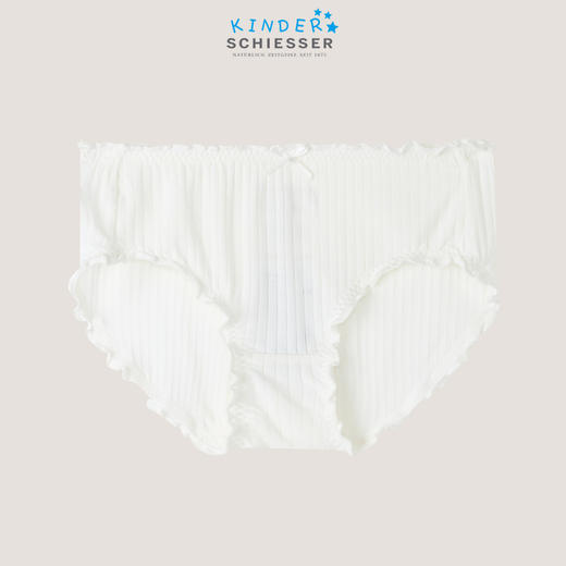 SCHIESSER德国舒雅童装女童莫代尔花边三角裤（单条装）36/23368T 商品图1