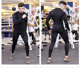  冬季跑步，一套就够了~ZXZI专业压缩服，3个后腰口袋！舒爽！