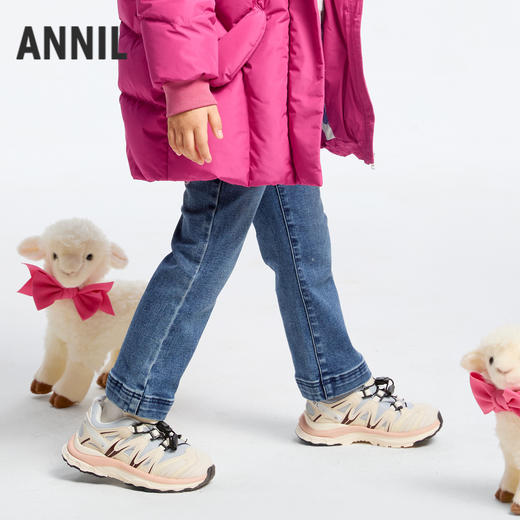 女童黑科技蓄热牛仔长裤冬季新款安奈儿童装实体店同款XG446755 商品图1