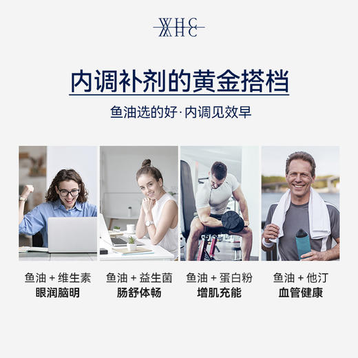保税直发 WHC 高纯度Omega3深海鱼油 60粒/瓶 小红帽  1瓶装/2瓶装 商品图2