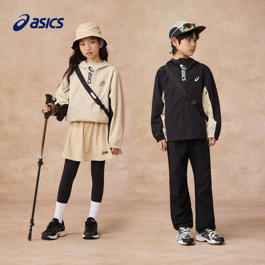 Asics/亚瑟士童装特氟龙三防面料防风透湿儿童便服25年春季新款 商品图4