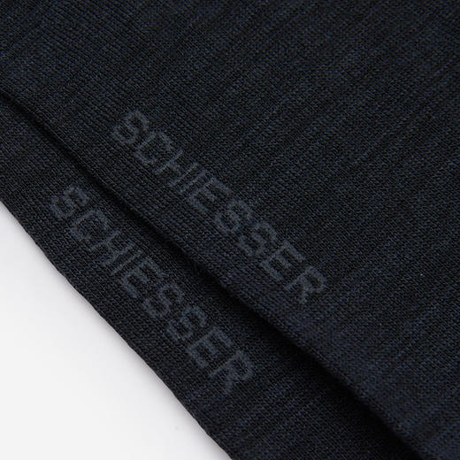 【3A抗菌防臭羊毛混纺】SCHIESSER德国舒雅男士3A抗菌防臭   发热保暖中筒袜（腈纶33%+绵羊毛30%+锦纶32%+5%氨纶）35/24101K 商品图5