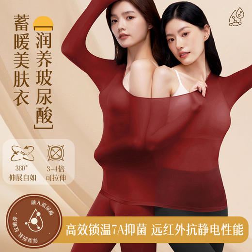 【GZ】无忧购女内搭简约无感轻盈玻尿酸润润养轻薄高弹美肤衣套装(截单后7天发货) 商品图4