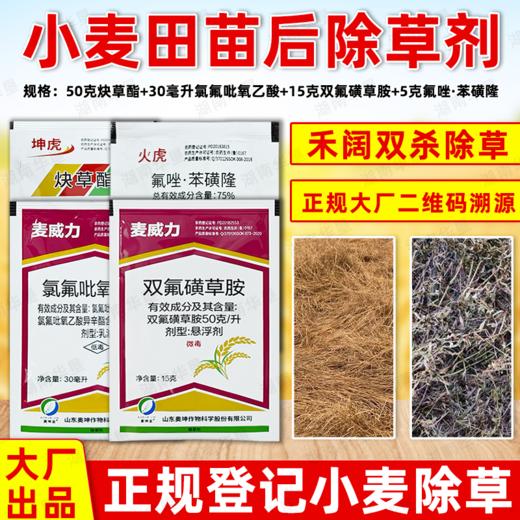 小麦苗后专用除草方案炔草酯除野燕麦看麦娘黑麦草专用除草剂正品 商品图3
