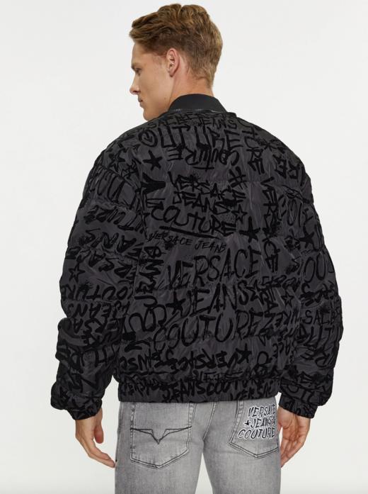 【特惠秒】Versace 范思哲 男士字母植绒涂鸦白鸭绒羽绒服外套 11690 商品图9
