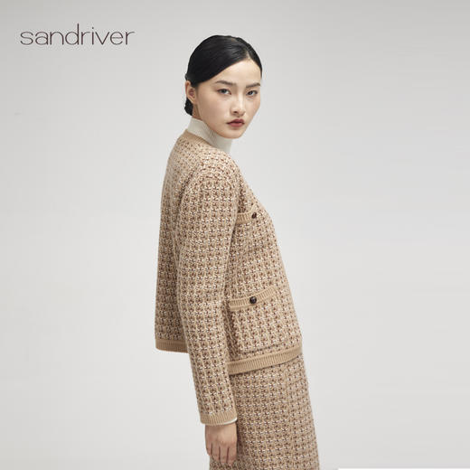 西藏羊绒小香风外套SJF96W252N 商品图3