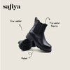Safiya/索菲娅2024冬英伦风真皮时尚厚底粗跟套筒轻便休闲切尔西短靴 SF44116146 商品缩略图0
