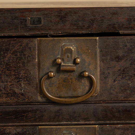 清 红木褡裢式五屉书桌 商品图2