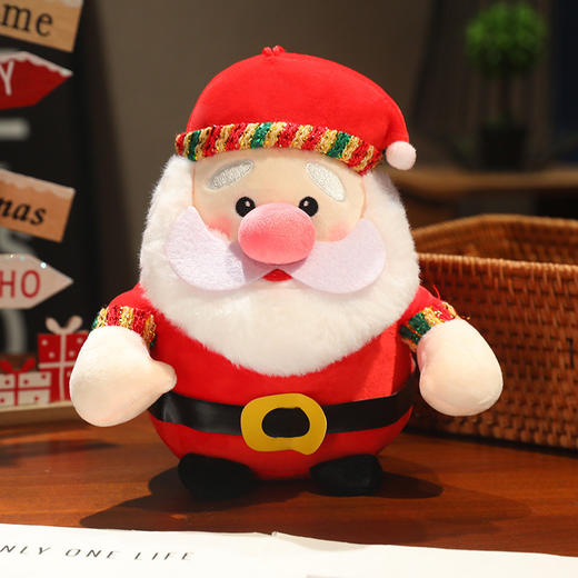 【圣诞造型玩偶！营造节日氛围】圣诞老人公仔儿童毛绒玩具玩偶布娃娃雪人年会礼品女生圣诞节礼物，可悬挂于包包，钥匙扣上，结实耐用，悬挂方便。ry 商品图5