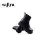 Safiya/索菲娅2024冬真皮复古英伦风时尚厚底粗跟套筒加绒短靴 SF4411A206 商品缩略图5