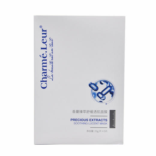 香蔓臻萃舒缓透肌面膜25g/片x5片 商品图0