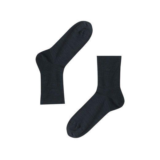 【3A抗菌防臭羊毛混纺】SCHIESSER德国舒雅男士3A抗菌防臭   发热保暖中筒袜（腈纶33%+绵羊毛30%+锦纶32%+5%氨纶）35/24101K 商品图7