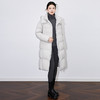 【高货wl】全新升级【铂金会员661/天猫899/差价238】(12850) 洛诗琳简约时尚长款显瘦连帽90白鸭绒加厚气质羽绒服外套 商品缩略图1