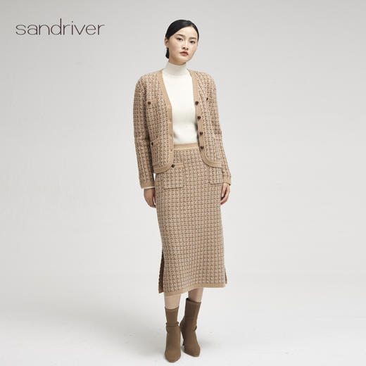 西藏羊绒小香风外套SJF96W252N 商品图2