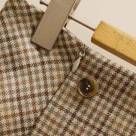 VIVIAN LIU TZ2414003梅春女装新款双排扣装饰侧开叉拉链半裙 商品图2