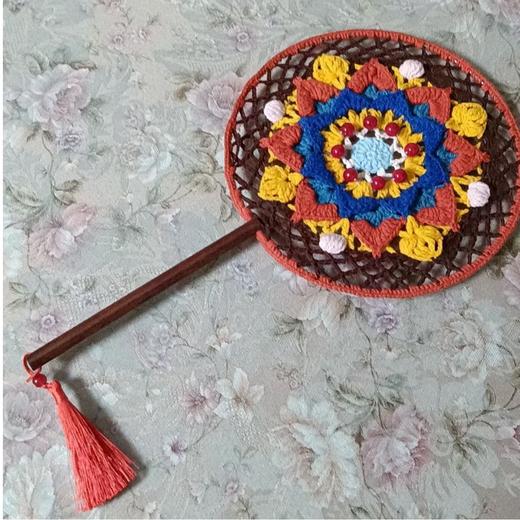 手工钩织古风扇 商品图0