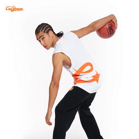 COURTMAN野球帝 侧面星标运动速干透气美式投篮背心男士无袖上衣