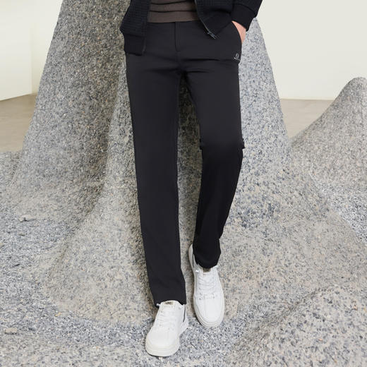 半身缘男裤 冬季挺括有型即暖科技循环保暖休闲裤244201B10303500 商品图3