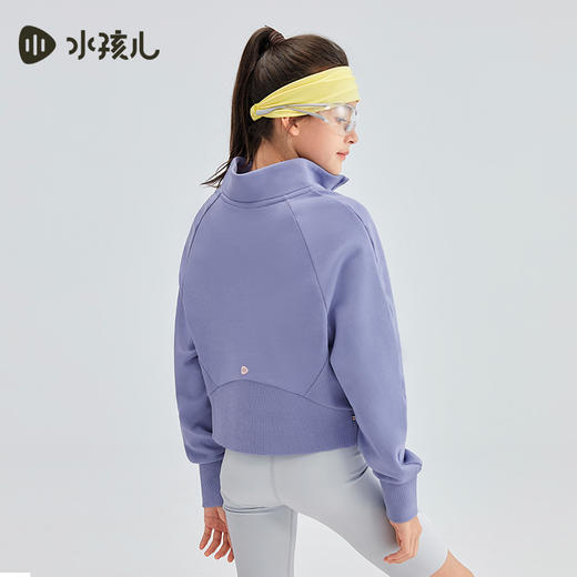 水孩儿童装春秋新款女童卫衣中大童上衣运动时尚洋气宽松百搭休闲 商品图2