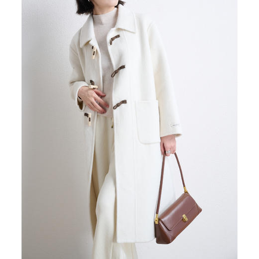 双面羊毛大衣100%澳洲超细羊毛（连接线除外）给大家上一款牛角扣超级性价比的大衣，100%极细美丽诺羊毛材质~品质1000+ 但是我们就只要200+冲鸭！！！ JK-G23026 商品图1