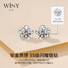 Winy999足银兰心花耳钉轻奢小众精致耳饰送女友生日礼物 商品缩略图0