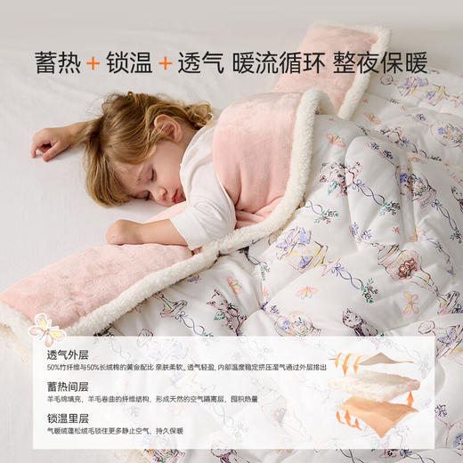 DOMIAMIA婴儿被子新生儿暖感爱尔瑞斯-厚夹棉  CWX 商品图3