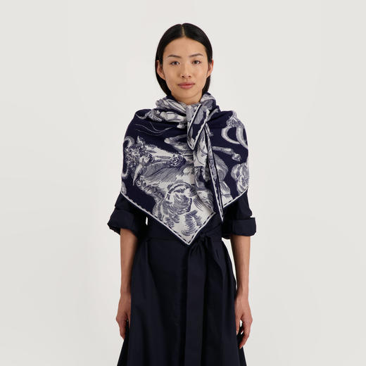 北京仓｜Inoui Editions-Square 130 ASTROLOGIE-深蓝 星座 方巾［法国设计师］ 商品图3