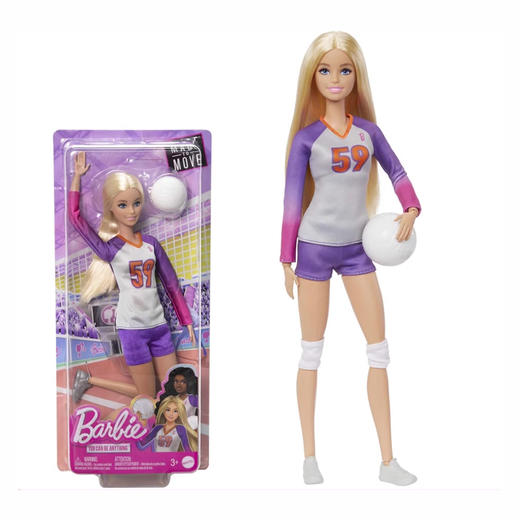 美太 芭比足球排球系列女将玩偶娃娃 商品图1