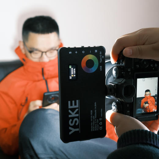 狼族优选丨YSKE影圣客LR彩色rgb补光灯-M135 商品图1