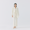东黎 • 山羊绒女士学院风西服领时尚宽松休闲大衣 4421 商品缩略图1