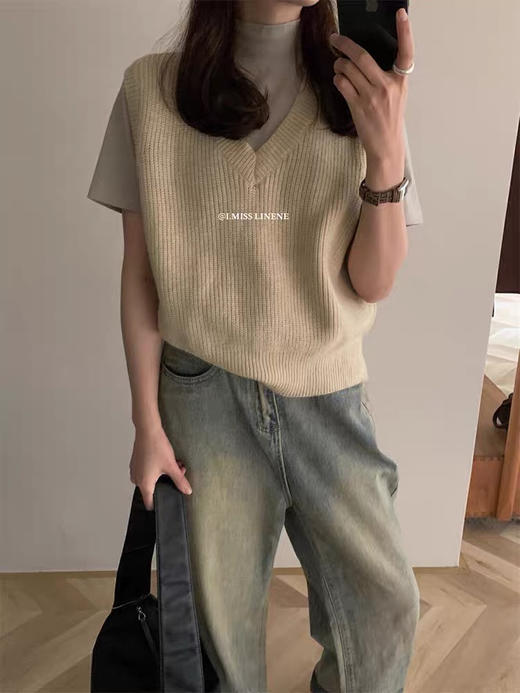 韩系针织马甲福利 商品图2