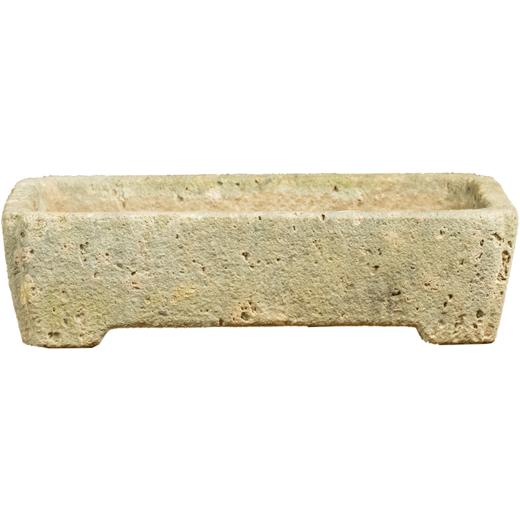 清 茶园青石委角方形赏盆 商品图5