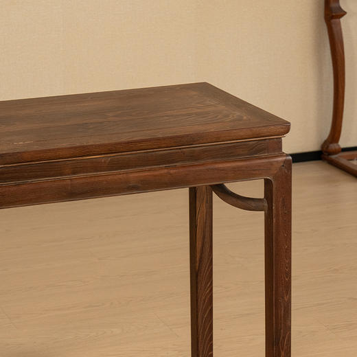 清 柞榛木高束腰霸王枨马蹄腿香案 商品图1