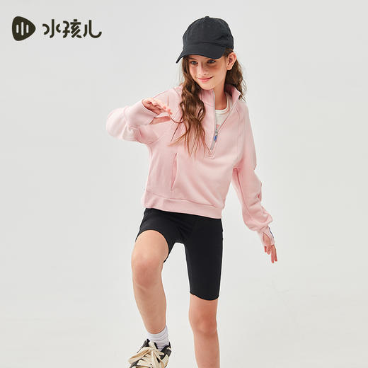 水孩儿童装春秋新款女童卫衣中大童上衣运动时尚洋气宽松百搭休闲 商品图5