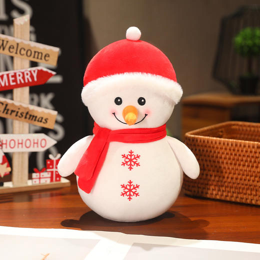 【圣诞造型玩偶！营造节日氛围】圣诞老人公仔儿童毛绒玩具玩偶布娃娃雪人年会礼品女生圣诞节礼物，可悬挂于包包，钥匙扣上，结实耐用，悬挂方便。ry 商品图6