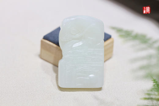 和田玉白玉【关公】吊坠 配精美挂绳 商品图1