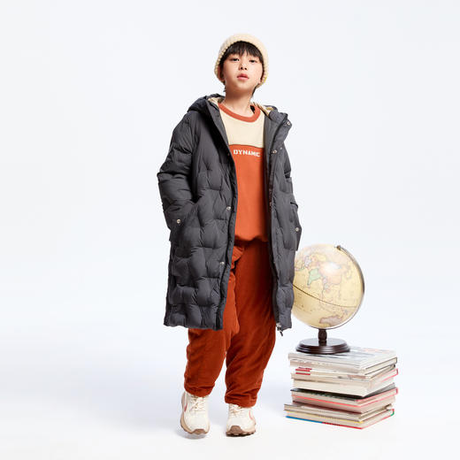 【极寒-15~-5℃】男童长款羽绒外套85绒子冬季新款安奈儿童装实体店同款AB445786 商品图5