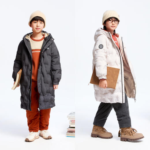 【极寒-15~-5℃】男童长款羽绒外套85绒子冬季新款安奈儿童装实体店同款AB445786 商品图3