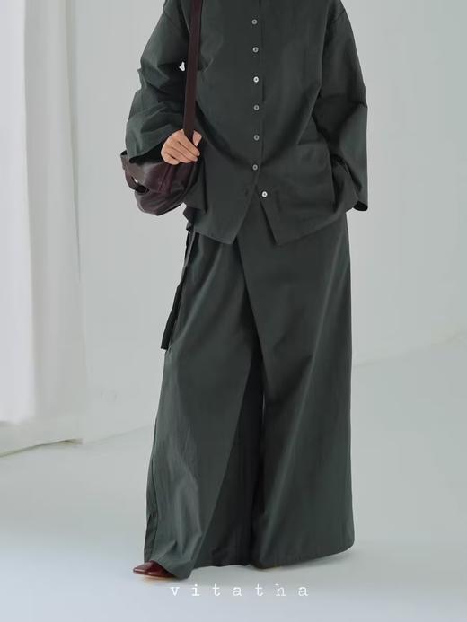 Vitatha番塔塔/F24WK009/松紧腰绑带裙裤武士裤 商品图1