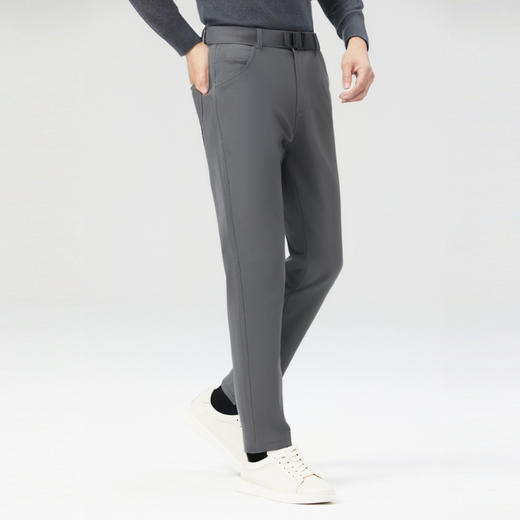 【加绒加厚】圣得西高级感潮流直筒休闲裤秋冬新款设计感长裤 商品图2