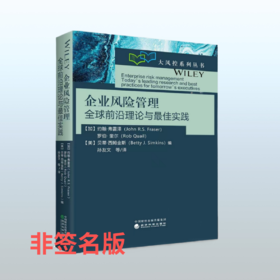 企业风险管理全球前沿理论与实践--—大风控系列丛书