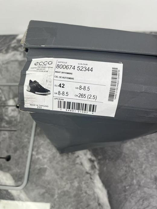 瑕疵ECCO/爱步 男士轻便网面透气户外平跟圆头休闲运动鞋 商品图1